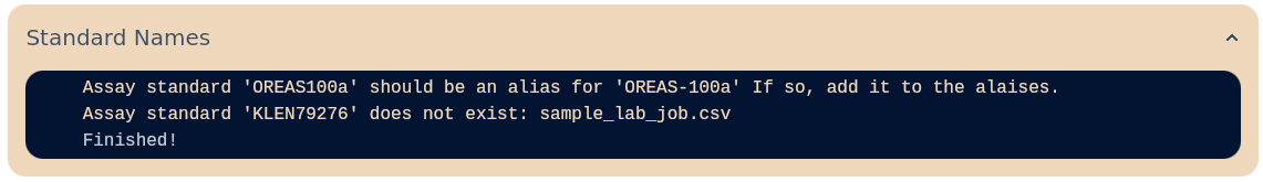 Assay Standard Aliases