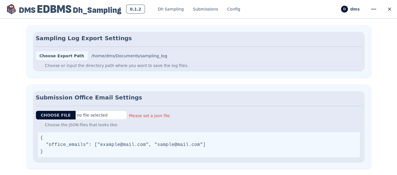 Setting the default export path